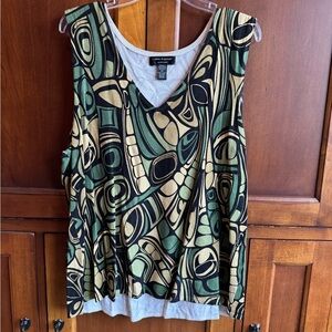 Colorful Geometric Women's Top